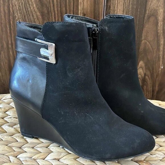IMPO Vendi Women Black Wedge Boots US 8 - Picture 2 of 6